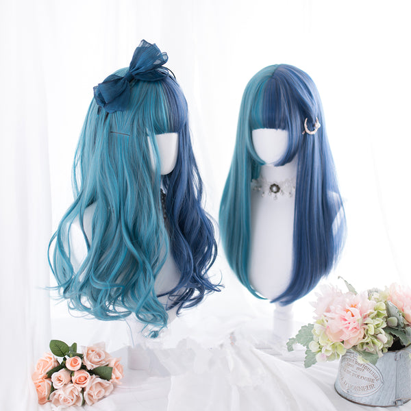 Witch dream blue wig yc24617