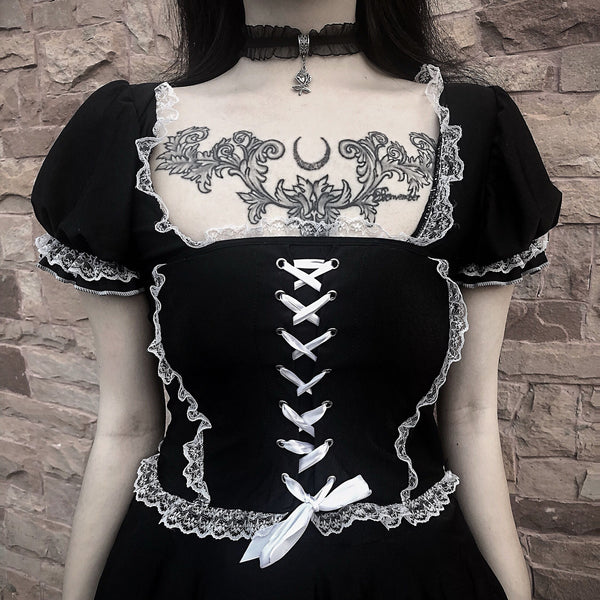 Lolita lace black dress  YC21718
