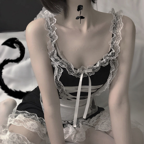 Lolita cos sexy maid lingerie set YC21659