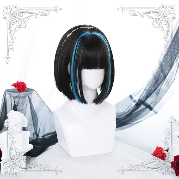 Lolita short straight hair wig YC24165
