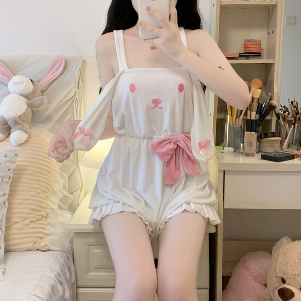 Cute Plush Rabbit Pajamas yc24752