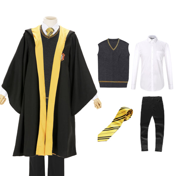 Harry Potter Hufflepuff School Uniform Cosplay Costume Set yc23763
