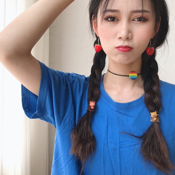 Fruit strawberry earrings yc22796
