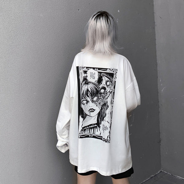 Dark Anime Long Sleeve T-Shirt yc22604