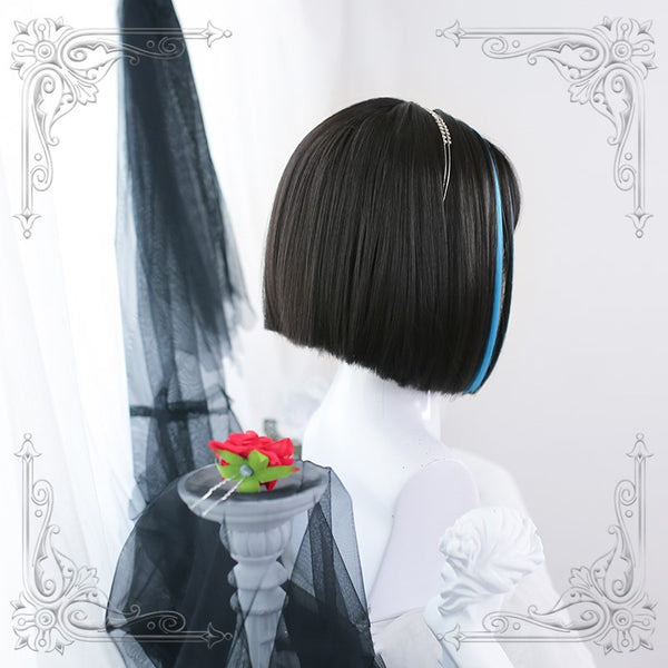 Lolita short straight hair wig YC24165
