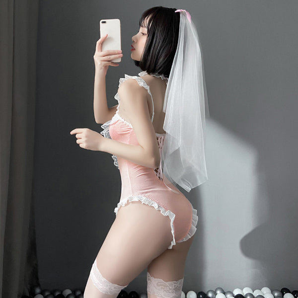 Cute sexy pink pajamas lingerie yc22581