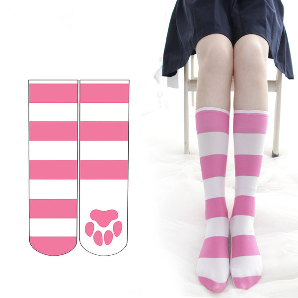 Cat striped socks YC21814