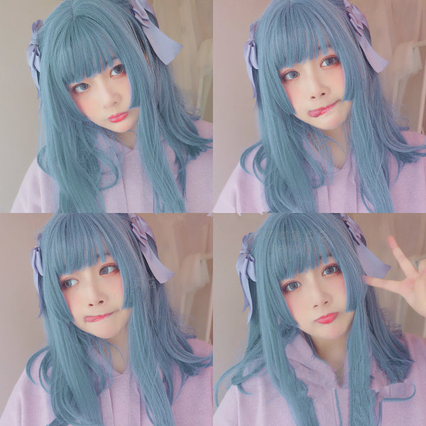 Lolita Harajuku blue cos wigs yc20841