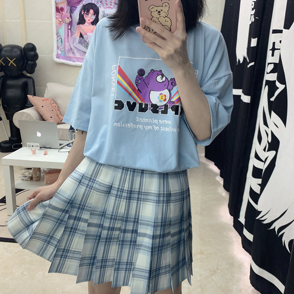 Cute Rainbow Bear Long T-Shirt yc22741