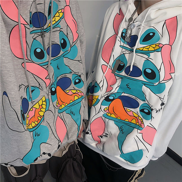 Stitch hooded sweatshirt yc22506