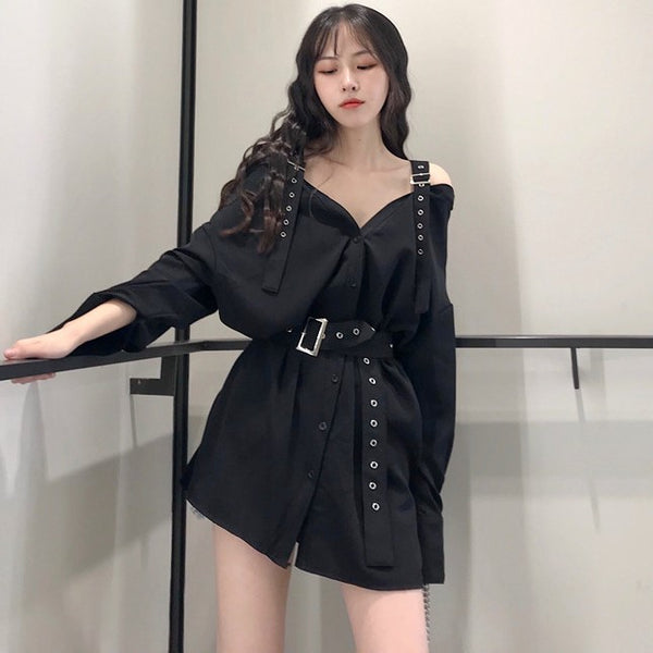 sexy black dress yc22803