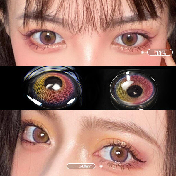 Colored jewels CONTACT LENS (TWO PIECE) yc24577