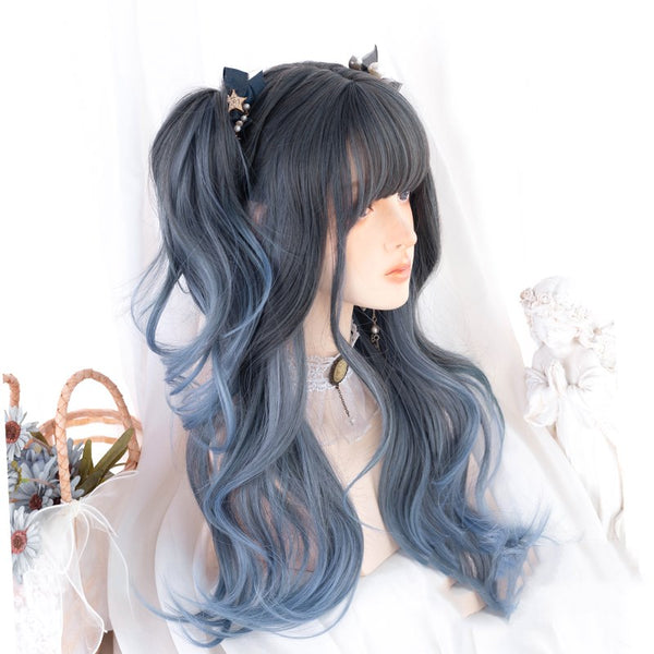 Lolita long curly hair mixed color wig YC24522