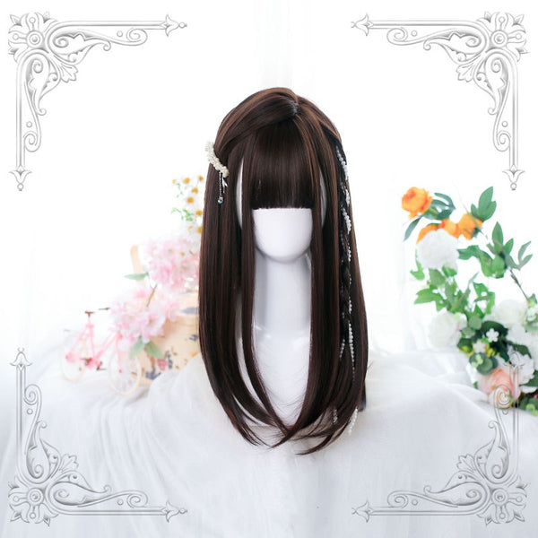 Lolita bangs mid-length wig YC24342