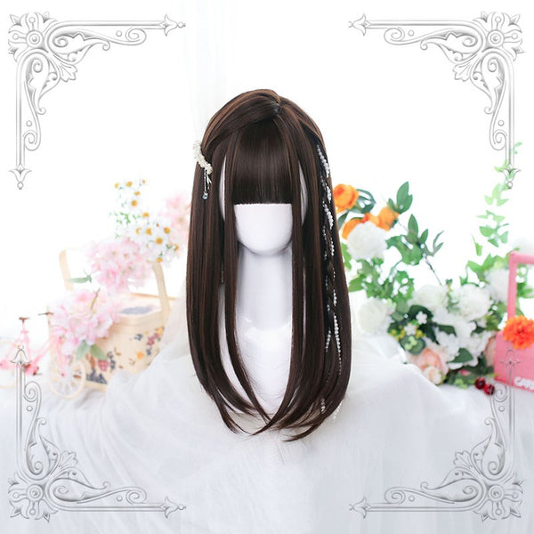 Lolita bangs mid-length wig YC24342