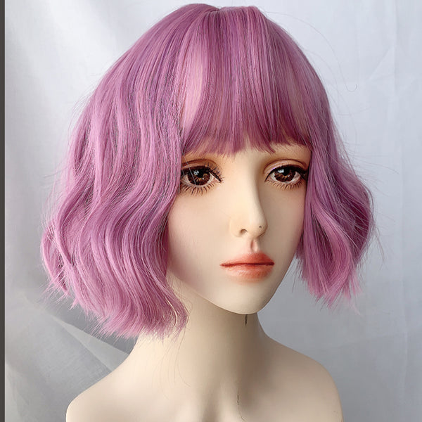 lolita purple short wig YC23713
