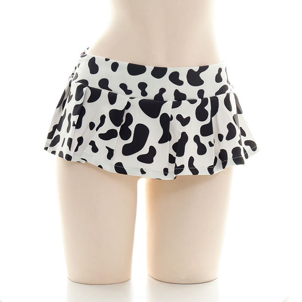 Sexy cow pleated skirt YC24180