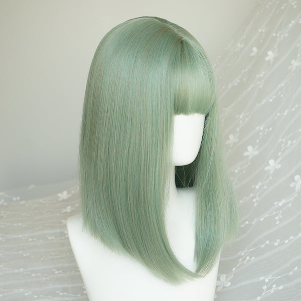 Lolita green air bangs wig   YC21448