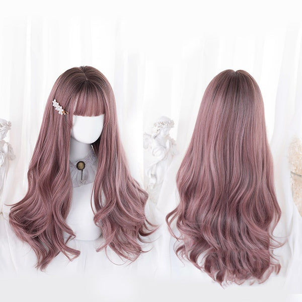 Lolita long curly mixed color wig YC24521