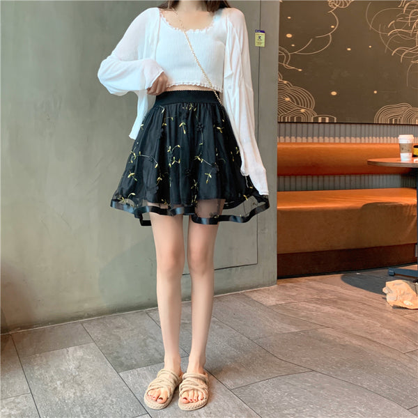 Korean mesh skirt YC23973