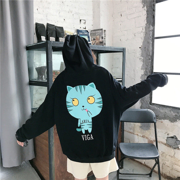 Cat print sweater YC22107