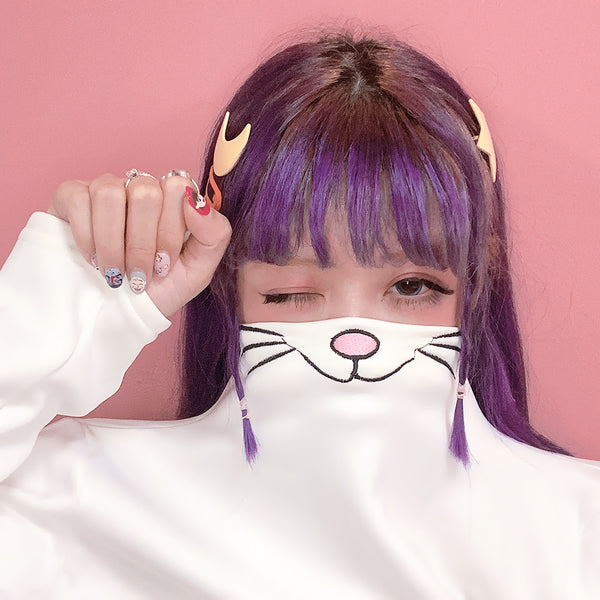 Harajuku cute cat cartoon long sleeve yc22303