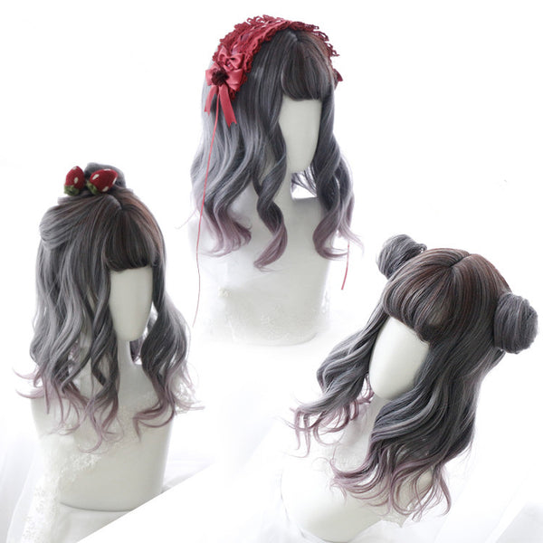Harajuku Lolita Wig With Two Cute Small Bun  YC21361