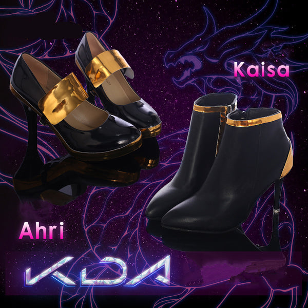 League Of Legends KDA Ahri Kaisa Cosplay Shoes yc21169