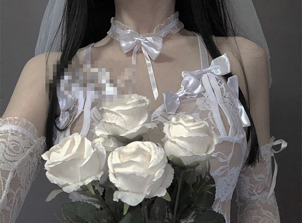 Sexy wedding dress lace underwear set YC21909