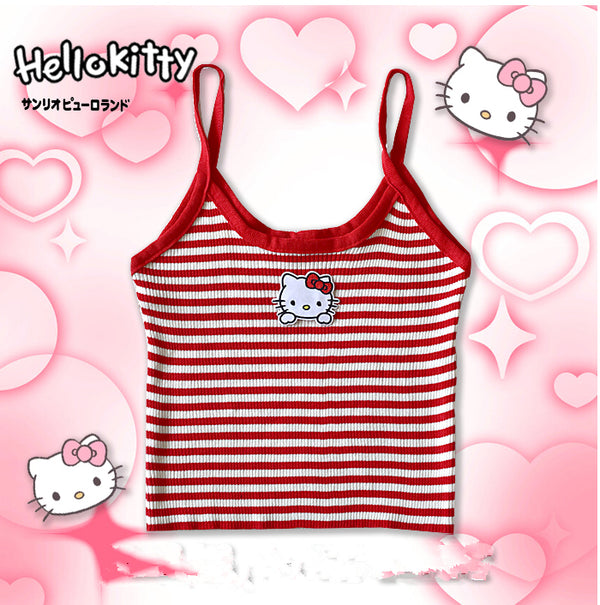 kitty striped camisole yc24824