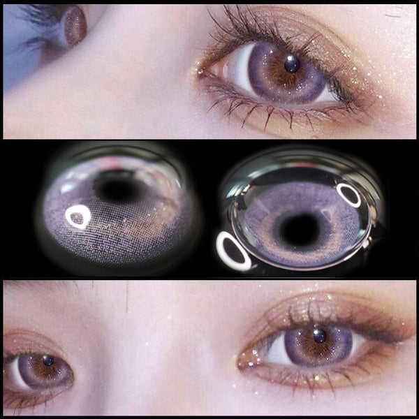 PURPLE CONTACT LENS (TWO PIECES) YC24291
