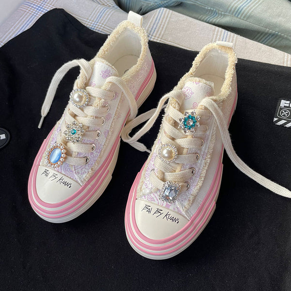 Pink Jeweled Casual shoes yc24706