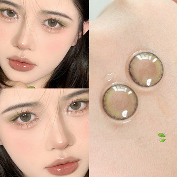 Green contact lenses (two pieces) YC50157