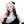 Load image into Gallery viewer, lolita beige gradient black long straight wig yc50123
