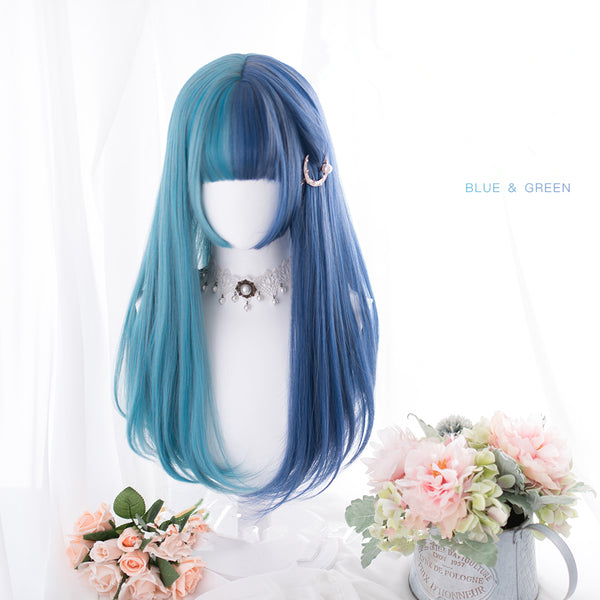 Witch dream blue wig yc24617