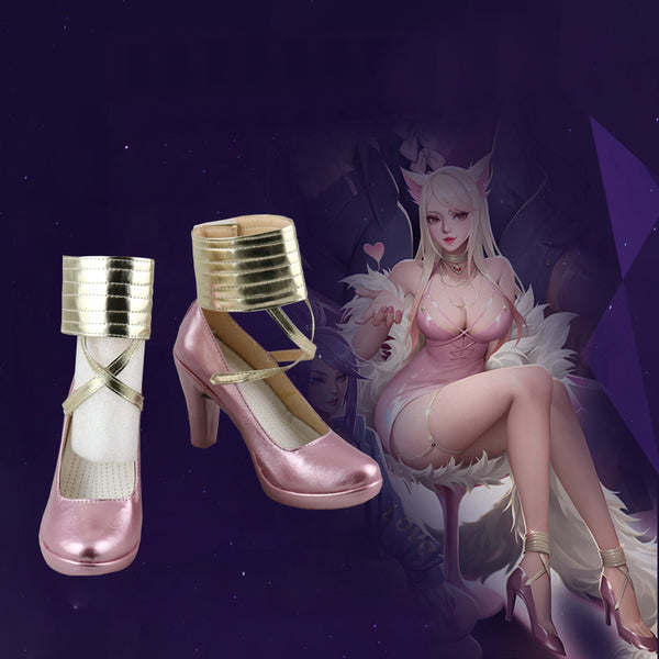 League Of Legends KDA Ahri Cosplay Shoes yc22448