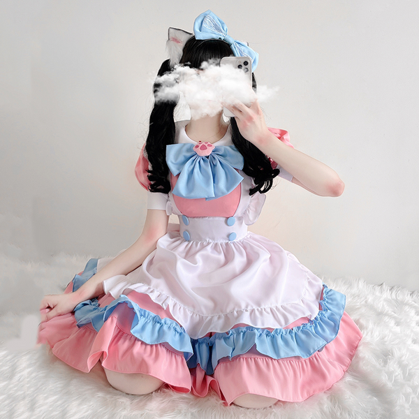 Sweet lolita maid dress set yc24616
