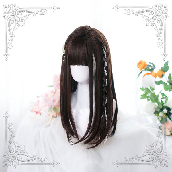 Lolita bangs mid-length wig YC24342