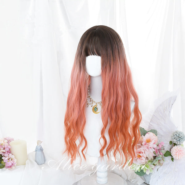 Lolita black orange gradient wig    YC21461