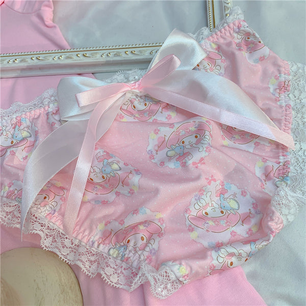 Cute Melody Lace Bow Panties YC50111