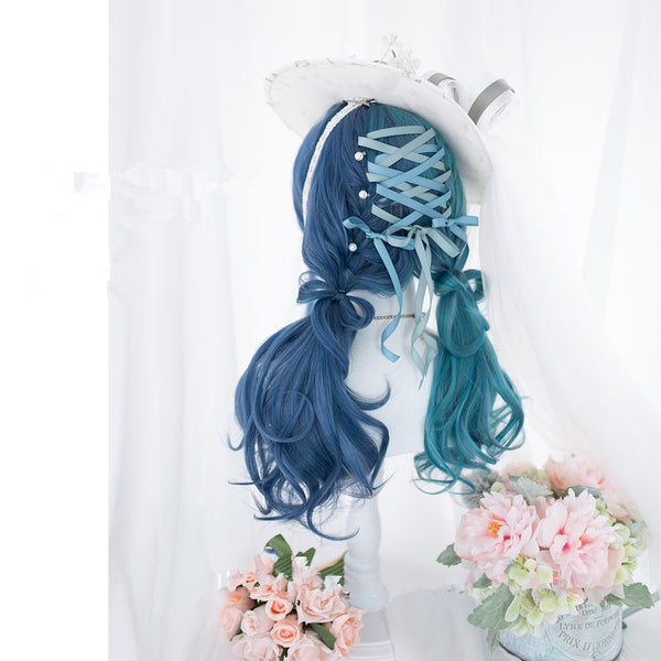 Witch dream blue wig yc24617