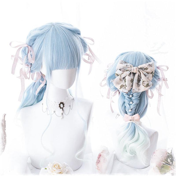 Lolita sky blue gradient wig  YC21568