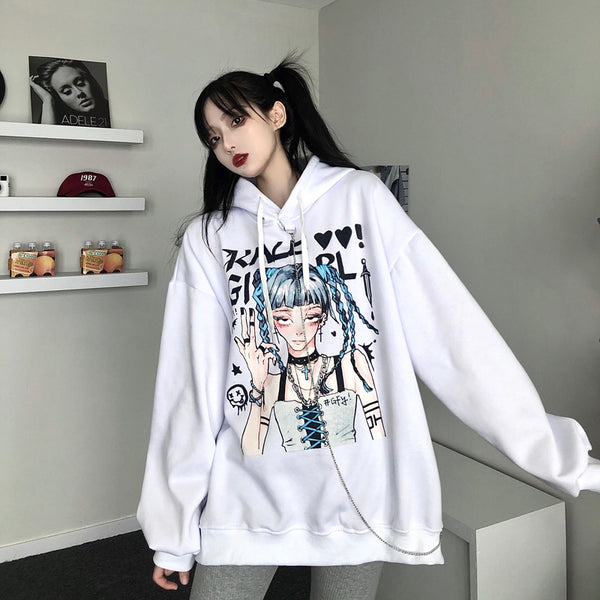 Harajuku Girls Hooded Sweater yc23866