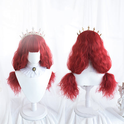 Lolita red curly hair wig yc22219