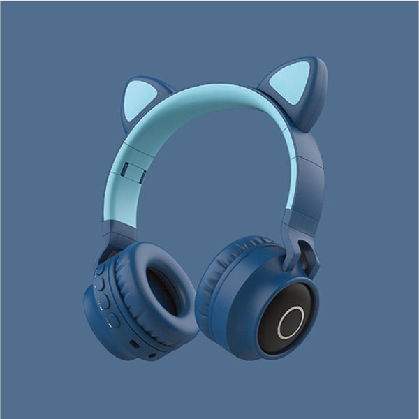 Cute cat ear wireless bluetooth headset yc22750
