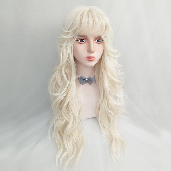 lolita golden long curly wig yc50198