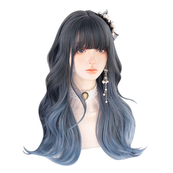 Lolita long curly hair mixed color wig YC24522