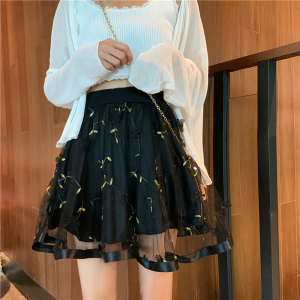 Korean mesh skirt YC23973