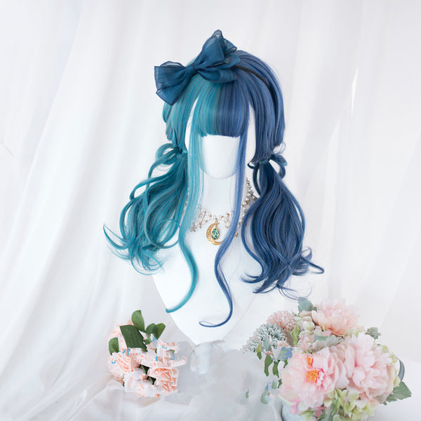 Witch dream blue wig yc24617