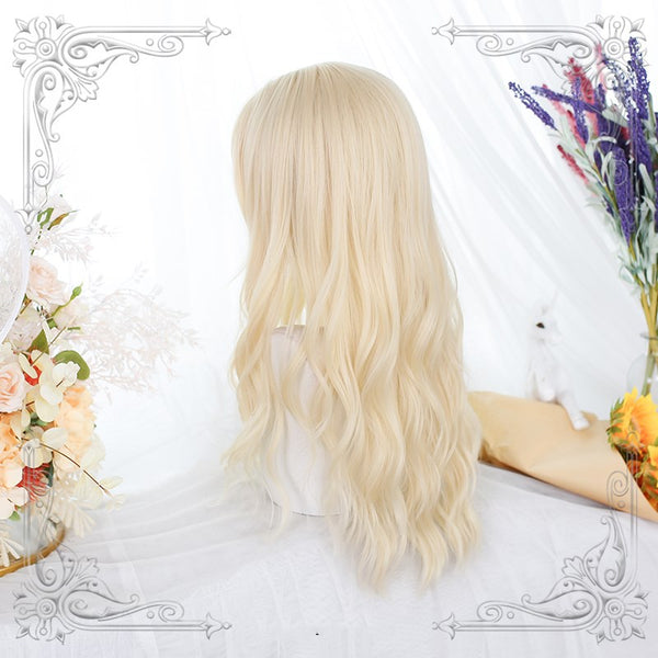 Lolita long curly blonde wig YC24273